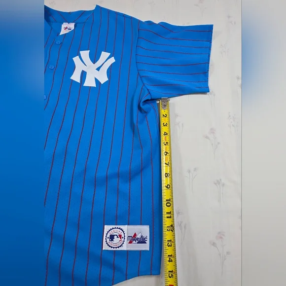 Vintage Majestic MLB New York Yankees Men’s Jersey – Size XL – Blue - Picture 12 of 13
